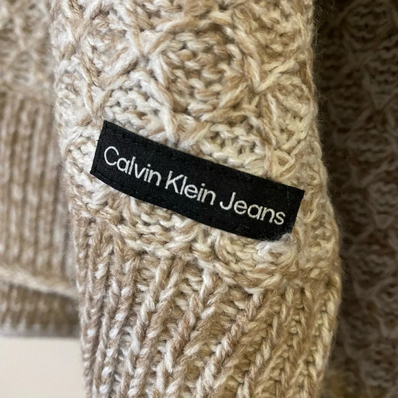 Calvin Klein Jeans Turtleneck knit Grandpa Sweater size large - Picture 7 of 15